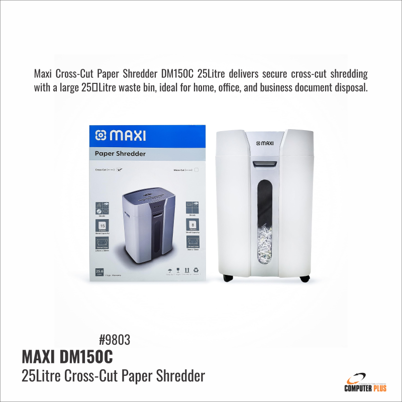 Maxi DM150C 25 Litre Cross‑Cut Paper Shredder