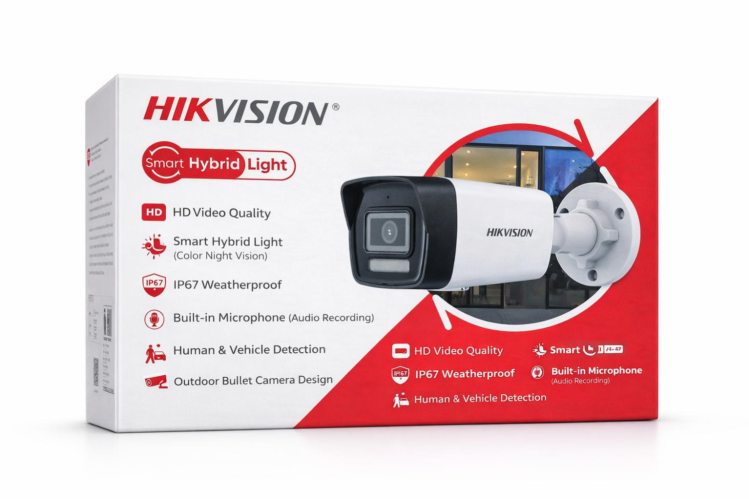 Hikvision Smart Hybrid Light HD Outdoor Bullet Security Camera with Color Night Vision