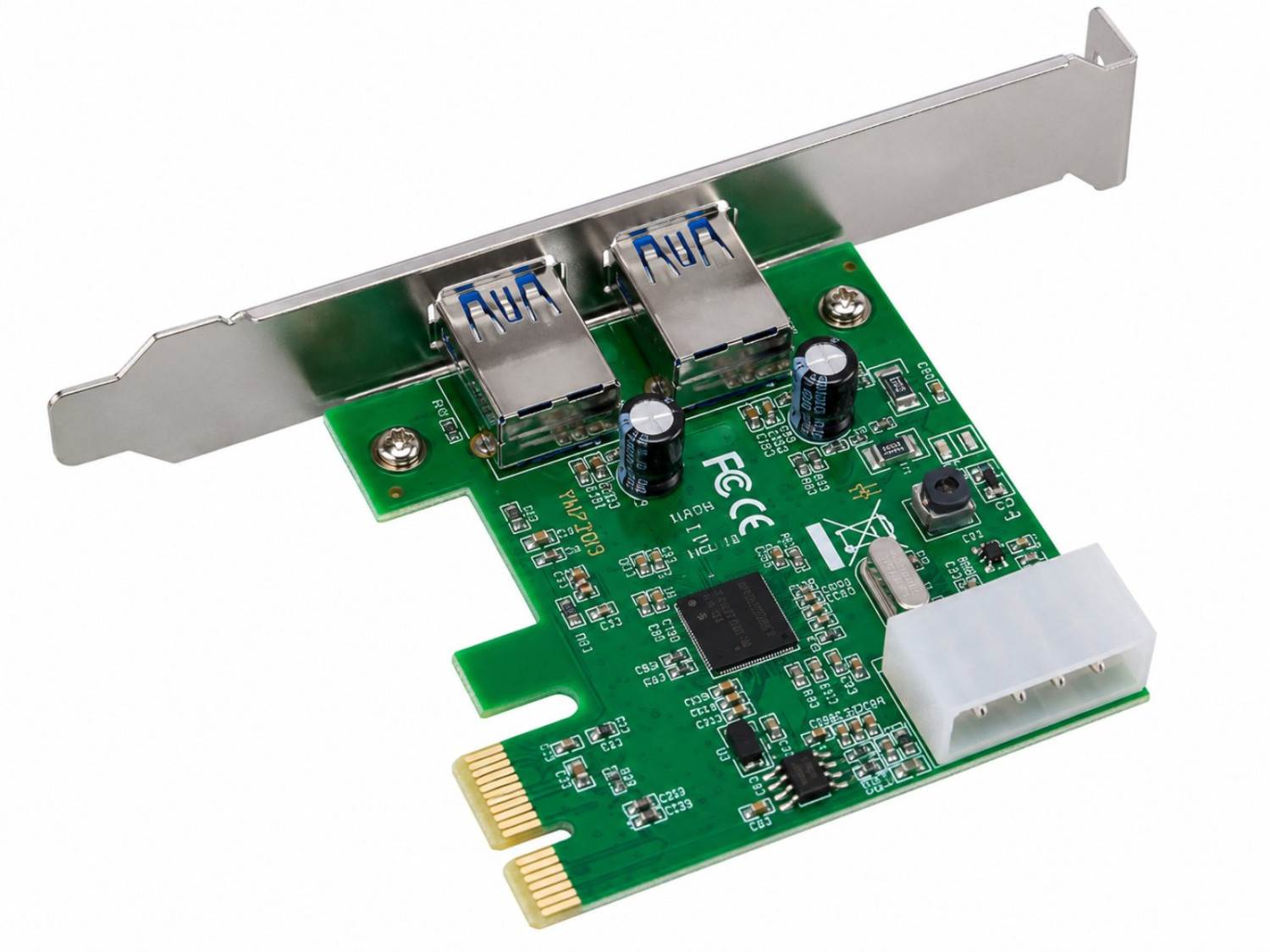 2-Port PCI-E USB 3.0 Expansion Card – High-Speed USB 3.0 PCI Express Adapter for Desktop PC