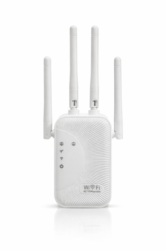 300Mbps WiFi Extender Signal Booster - 2.4GHz Wireless Internet Repeater with 4 High-Gain Antennas