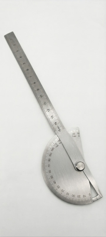 180° Protractor & Ruler 150mm – Angle Measurement Tool