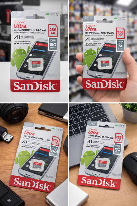 SanDisk Ultra 256GB microSDXC UHS-I Memory Card