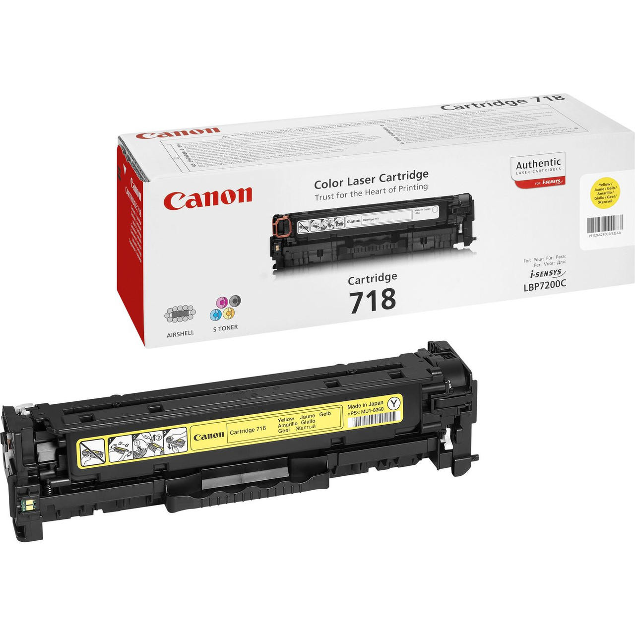 Canon 718 Yellow Toner Cartridge