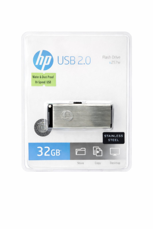 HP 32GB V257W USB 2.0 Flash Drive – Portable Pen Drive for Windows & Mac