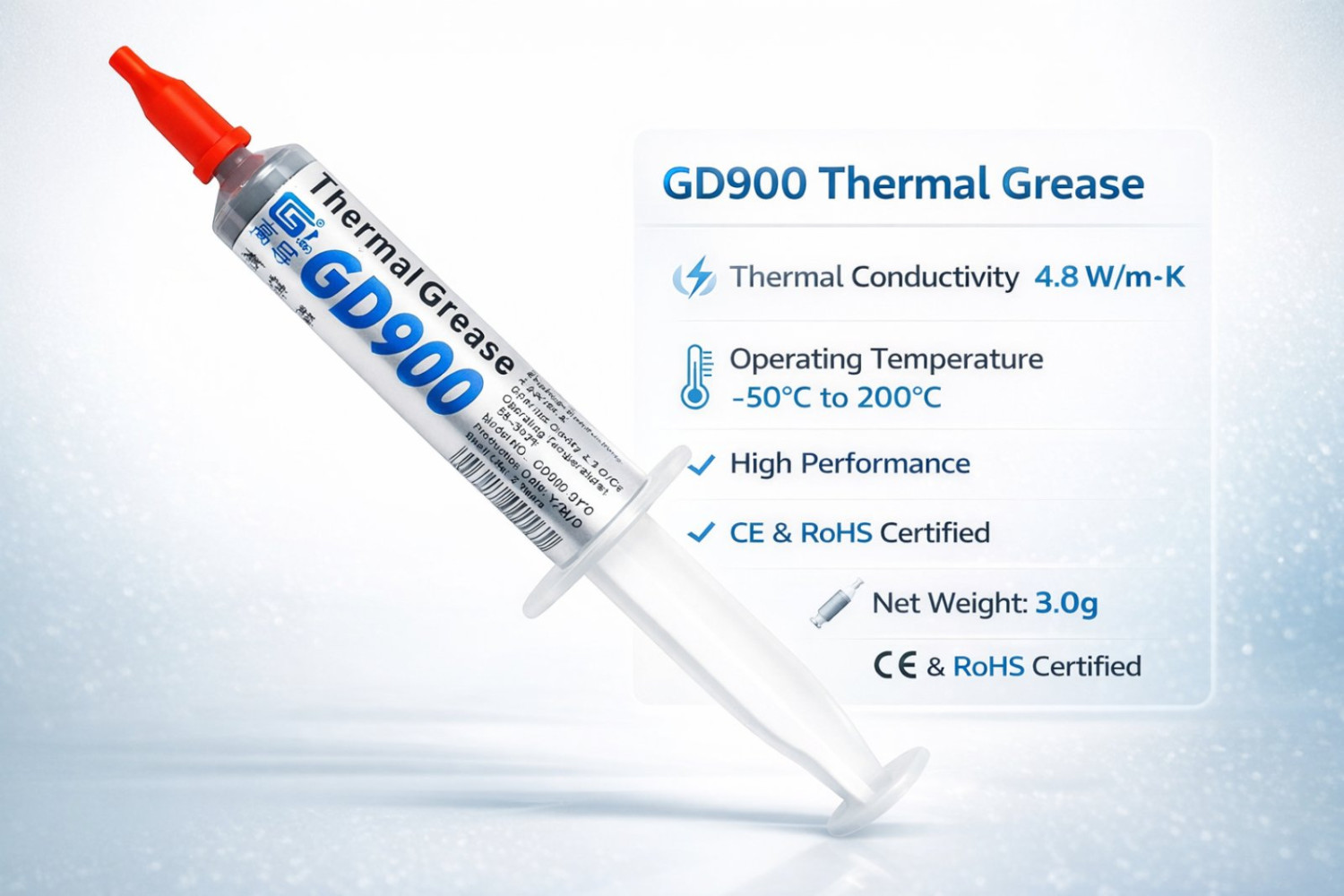 GD900 Thermal Paste 3g High Performance CPU GPU Heatsink Cooling Compound