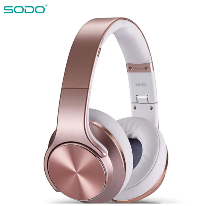 SODO MH5 Wireless Headphones Speakers 2 in 1 HiFi Stereo Bluetooth-compatible 5.0 Over-Ear Headphones with Mic Support TF/FM