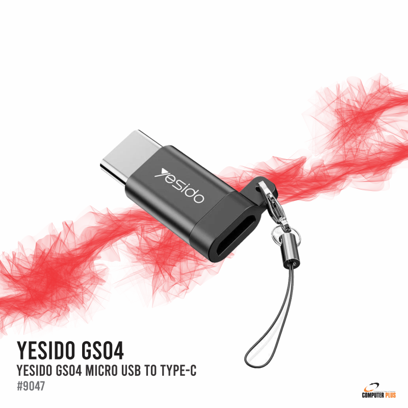 YESIDO GS04 Micro USB to Type-C Adapter – Fast Charging & Data Transfer