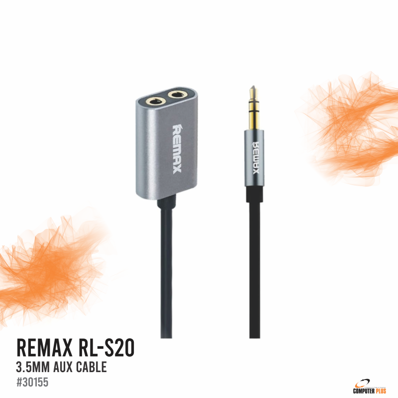 REMAX RL‑S20 3.5mm Audio Sharing Splitter Cable – AUX Jack