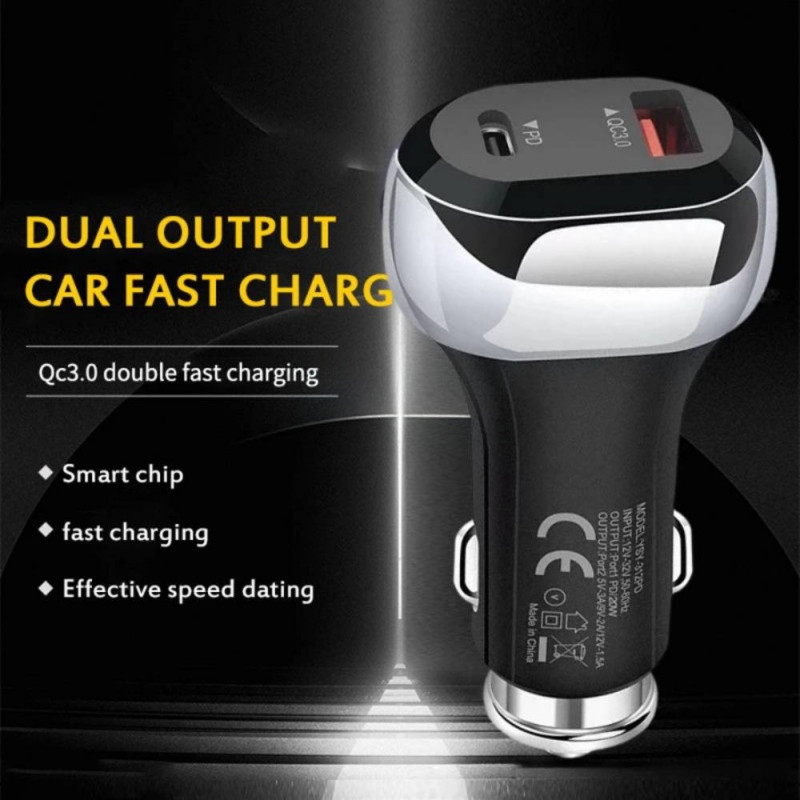 LZ-888 38W Fast Car Charger – Dual USB Car Adapter with Fast Charging Support for Smartphones, Tablets & Mobile Devices