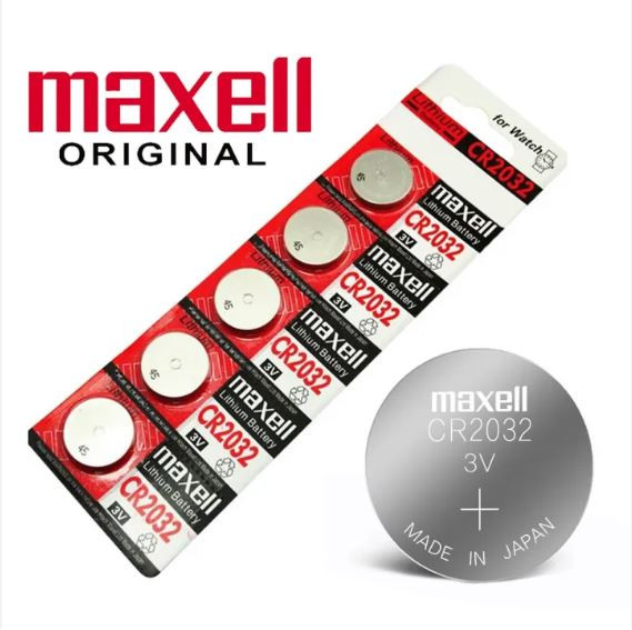Maxell 5x CR2032 CR 2032 3V Lithium Button Cell Battery