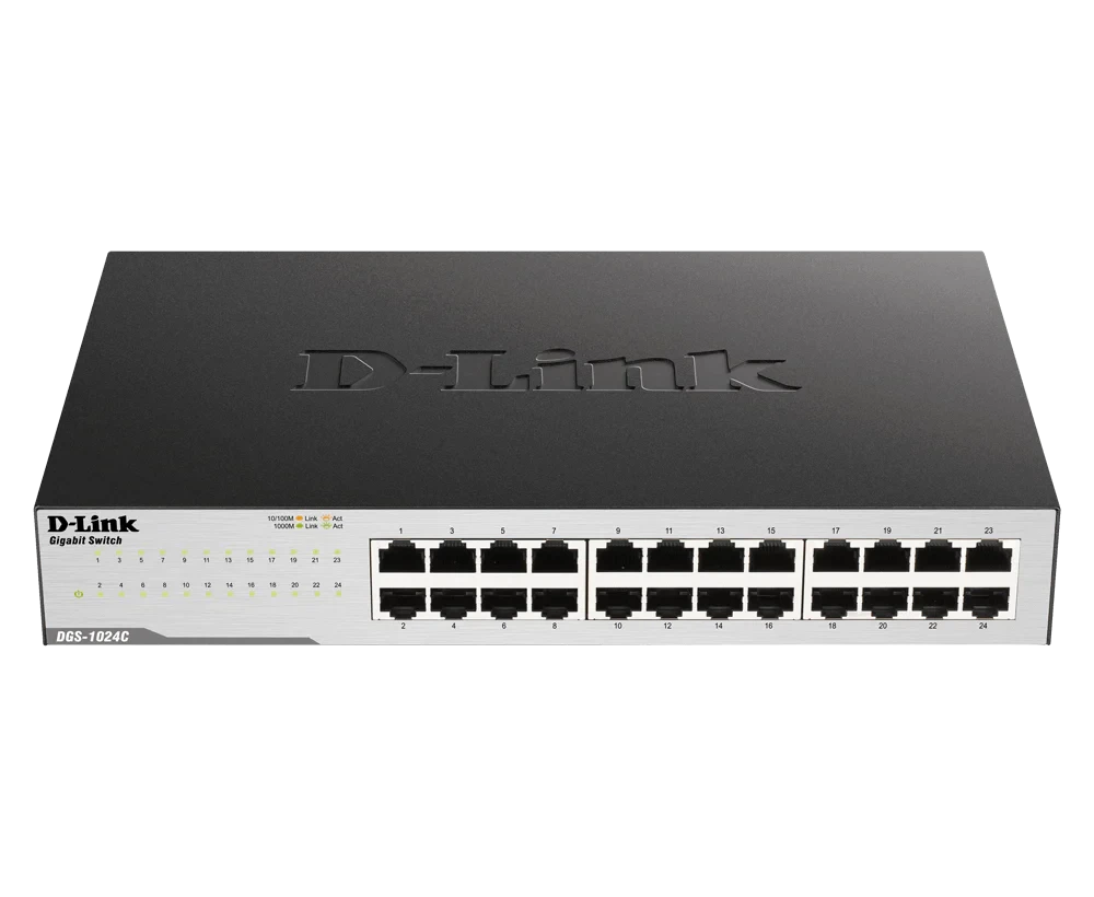 D-Link DGS-1024C — 24-Port Gigabit Switch