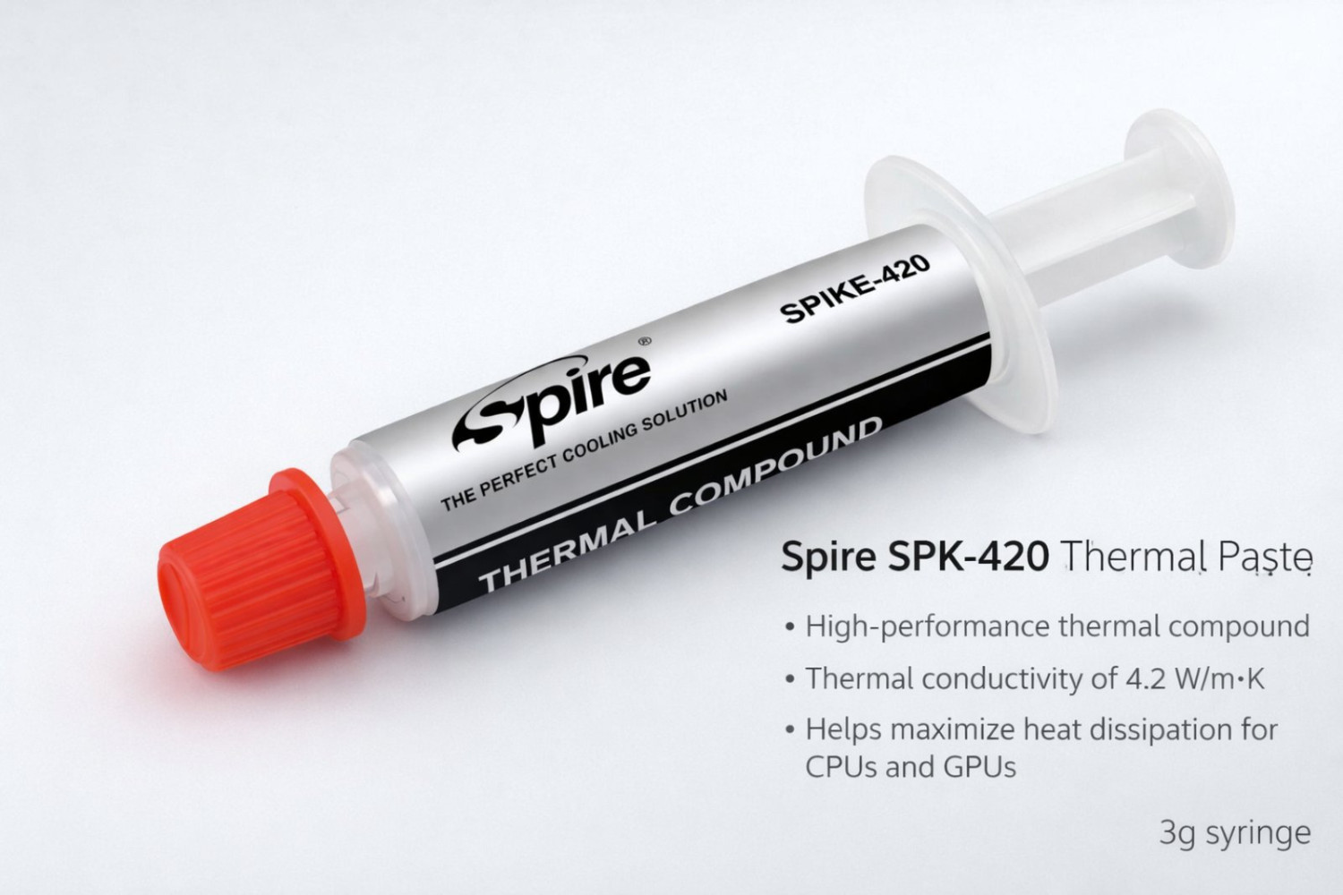 High Performance Thermal Paste 3g CPU Heatsink Compound – Thermal Grease for CPU, GPU, Laptop & Electronics Cooling