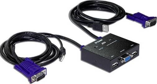 D-Link KVM-221 2-Port Switch with Audio & USB