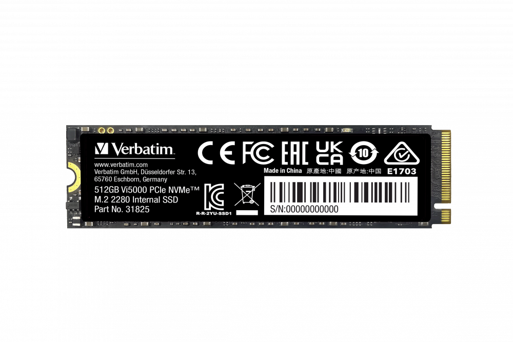 VERBATIM 512GB M.2 PCIE NVME SSD