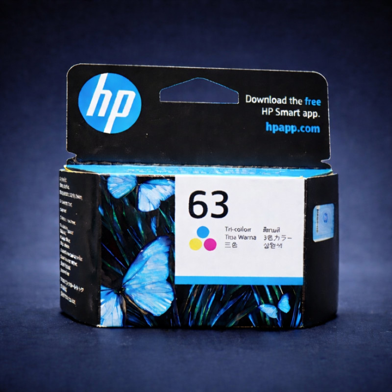 Original HP 63 Tri-color Ink Cartridge for DeskJet