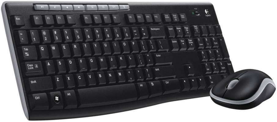 Logitech MK270 Wireless Keyboard & Mouse Combo – 2.4GHz USB Wireless Keyboard and Mouse Set for PC, Laptop, Office & Home