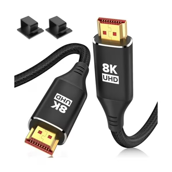 DisplayPort 1.4 Cable – DP to DP 8K 60Hz / 4K 144Hz High-Speed Audio & Video Cable (1.8m, Black)