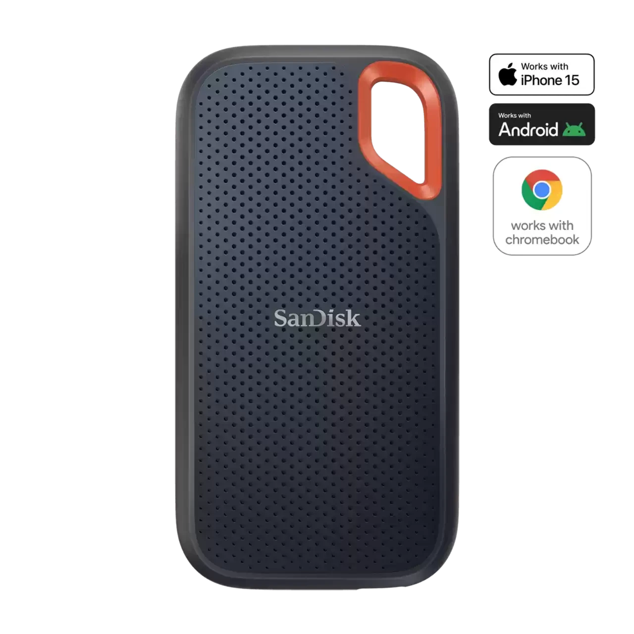 SanDisk Extreme Portable 2TB SSD – USB 3.2 Gen 2 External Solid State Drive, High-Speed Up to 1050MB/s, Shock & Water Resistant (IP55) for PC, Mac & Mobile