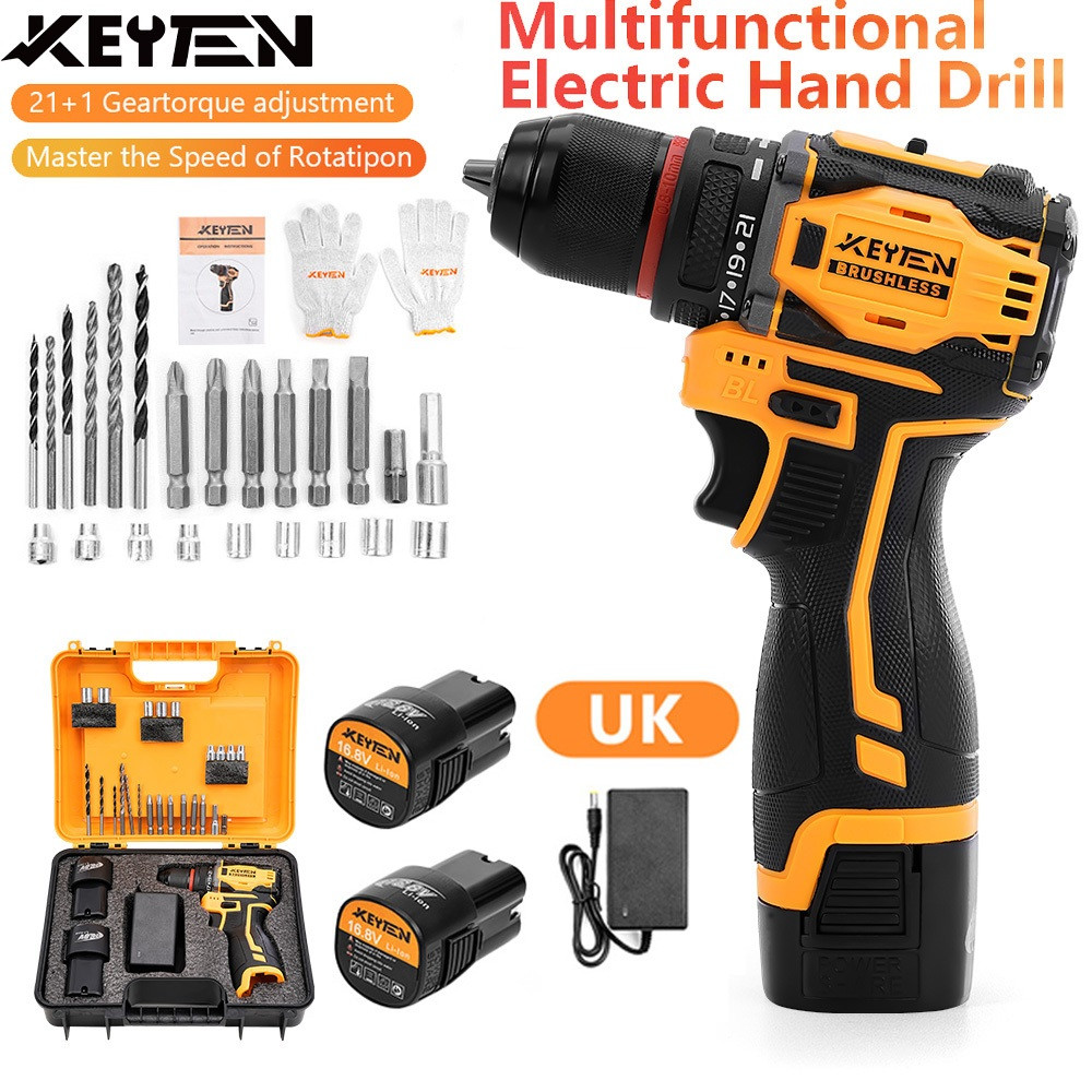 KEYTEN Brushless Drill Set – Power Drill Tool Kit