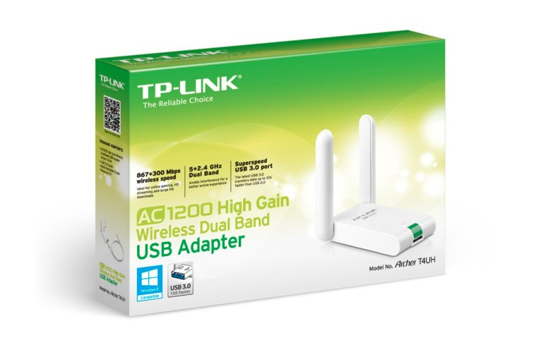 TP-Link Archer T4UH AC1200 High Gain Dual-Band USB WiFi Adapter