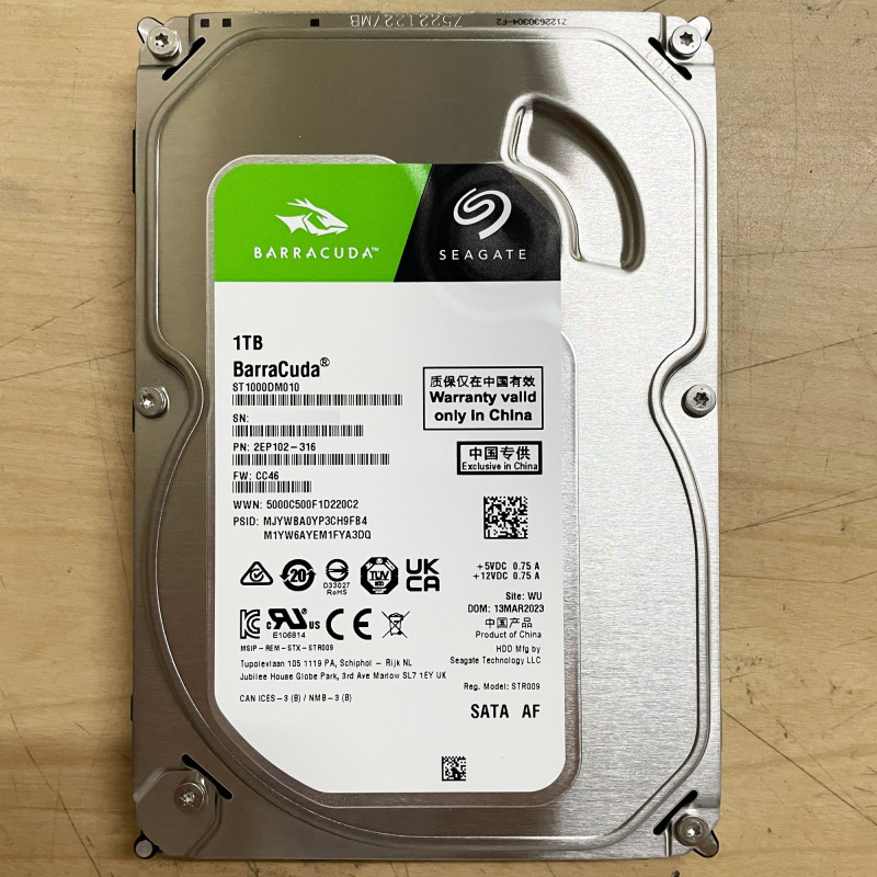 Seagate Bare Drives BarraCuda 1TB Internal Hard Drive HDD – 3.5 Inch SATA for Computer Desktop PC
