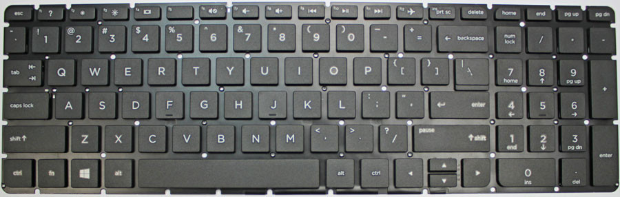 HP Pavilion 15-AY065NR Laptop Keyboard – US QWERTY Keyboard with Numeric Keypad