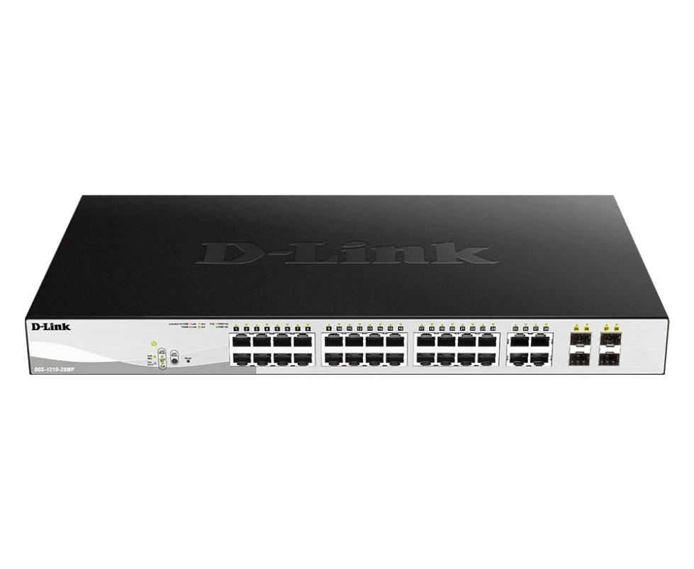 D-Link DGS-1210-28P — 24-Port Gigabit Smart PoE Switch