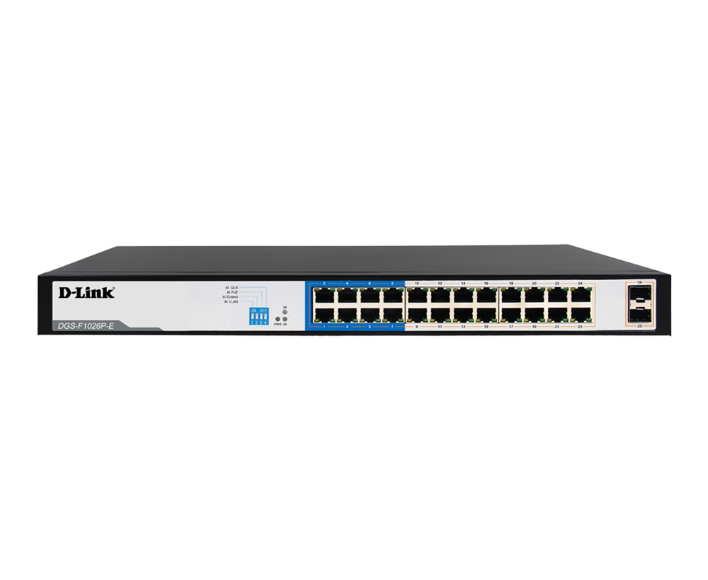 D-Link DGS-F1026P-E — 24-Port Gigabit PoE Switch