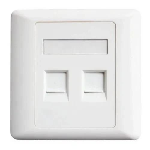 Faceplate Cat6 RJ45 – Double Port