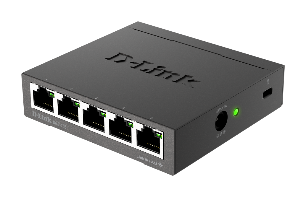 D-Link DGS-105 — 5-Port Gigabit Switch
