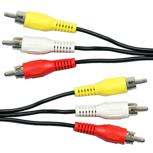 3 RCA cable male-to-male 1MTR