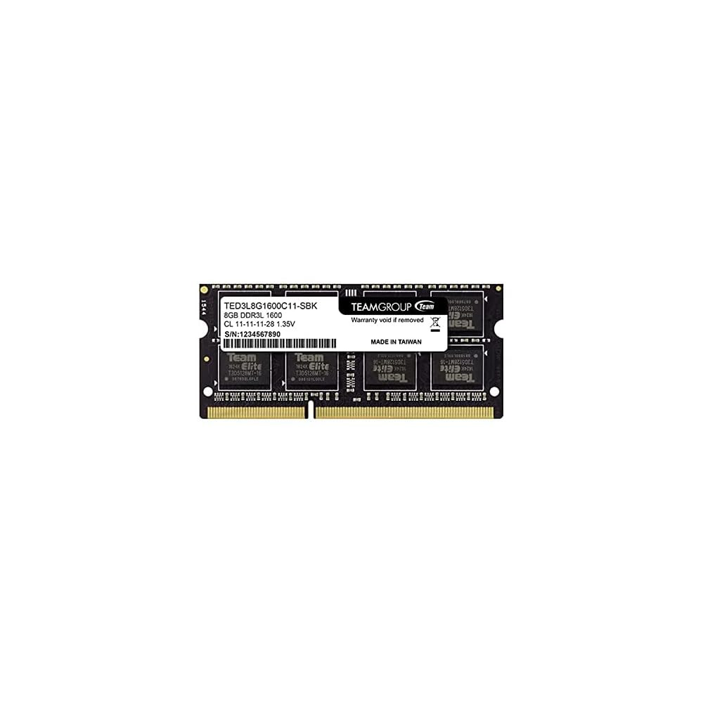 TeamGroup 8GB DDR3L 1600MHz Laptop RAM – PC3L-12800 SODIMM Memory Module, Low Voltage 1.35V