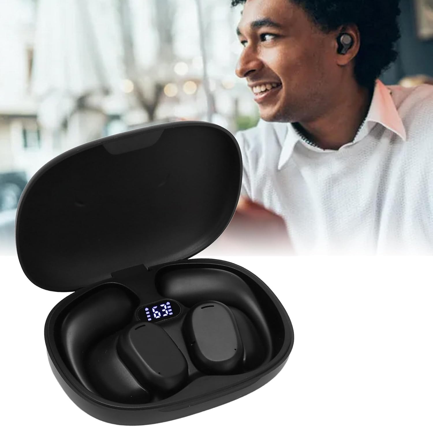 Wir BT Heatphone Hi-Fi 9D TWS Wireless Bluetooth Earbuds with Charging Case, Touch Control, Stereo Bass Headphones for Android & iPhone