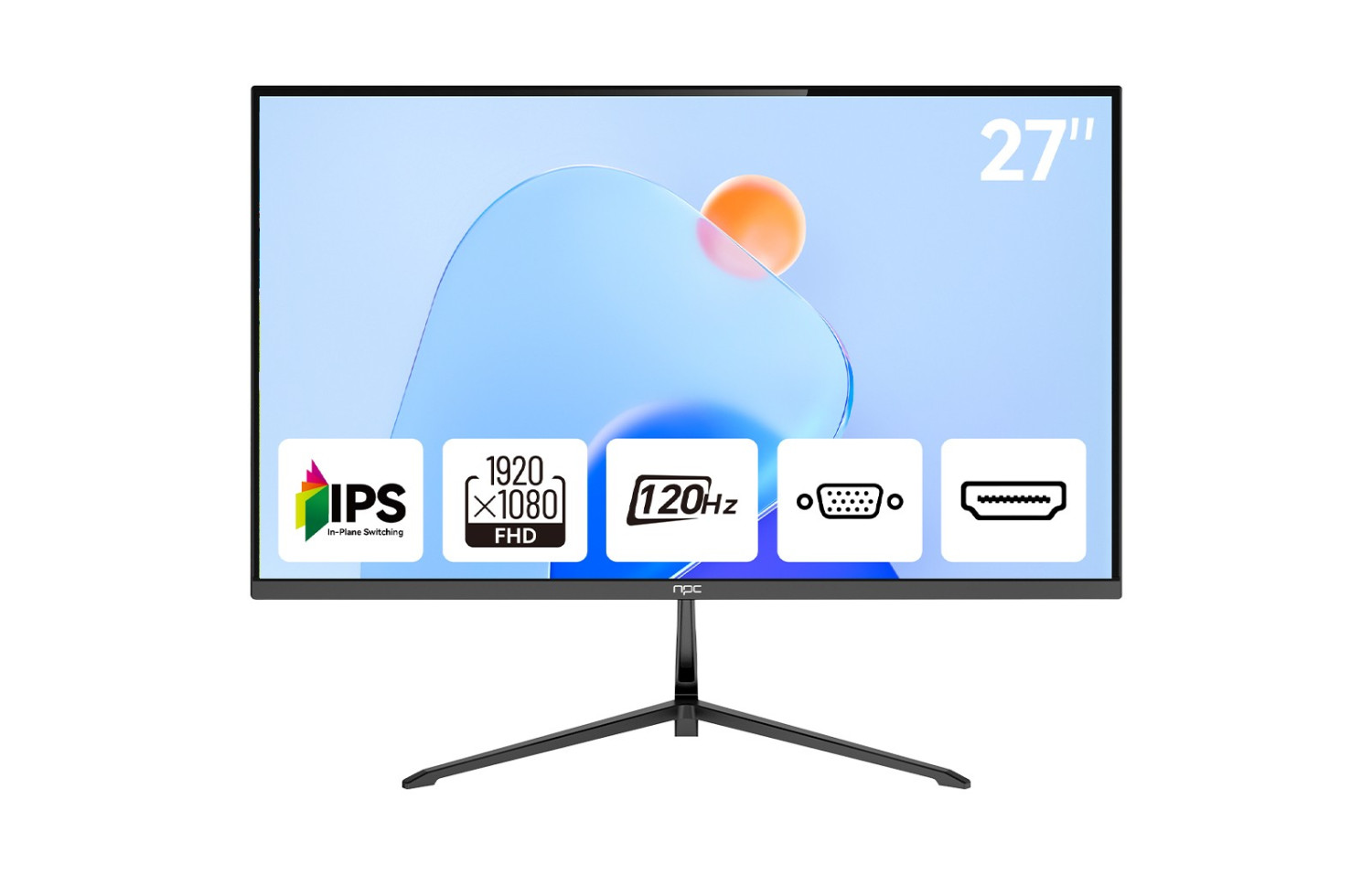 27" NPC MF2756-V Full HD LED Monitor – Desktop Display for Work & Gaming