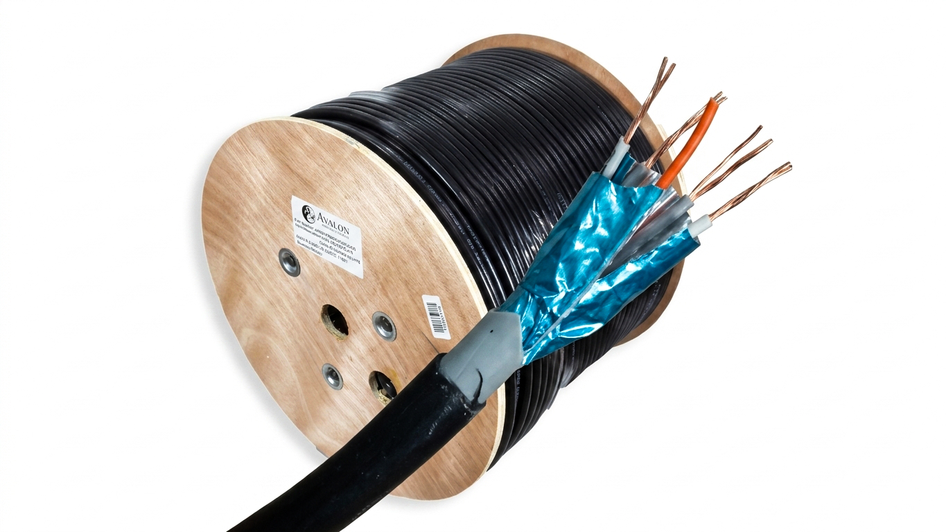 Black Cat6 FTP Ethernet Cable 305M – 23AWG PE+PVC Double Jacket Indoor/Outdoor LAN Cable