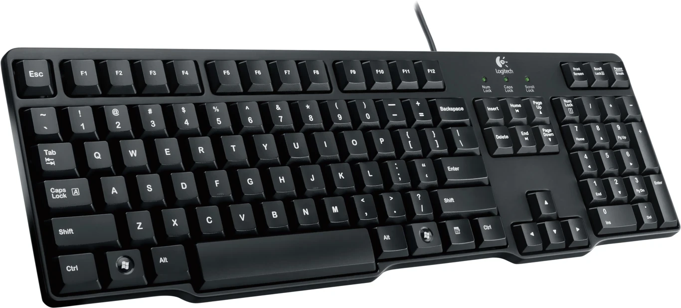 Logitech K100 Classic Wired USB Keyboard – Full-Size Keyboard for PC, Laptop, Office, Home & Everyday Computing