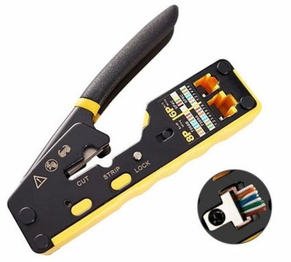 Aixton modular plug crimping tool