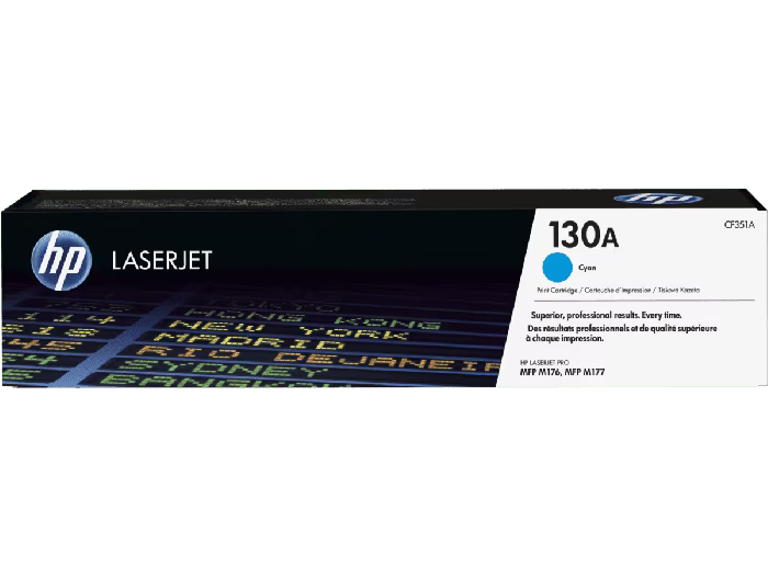 HP 130A Cyan Original Toner Cartridge (CF351A)