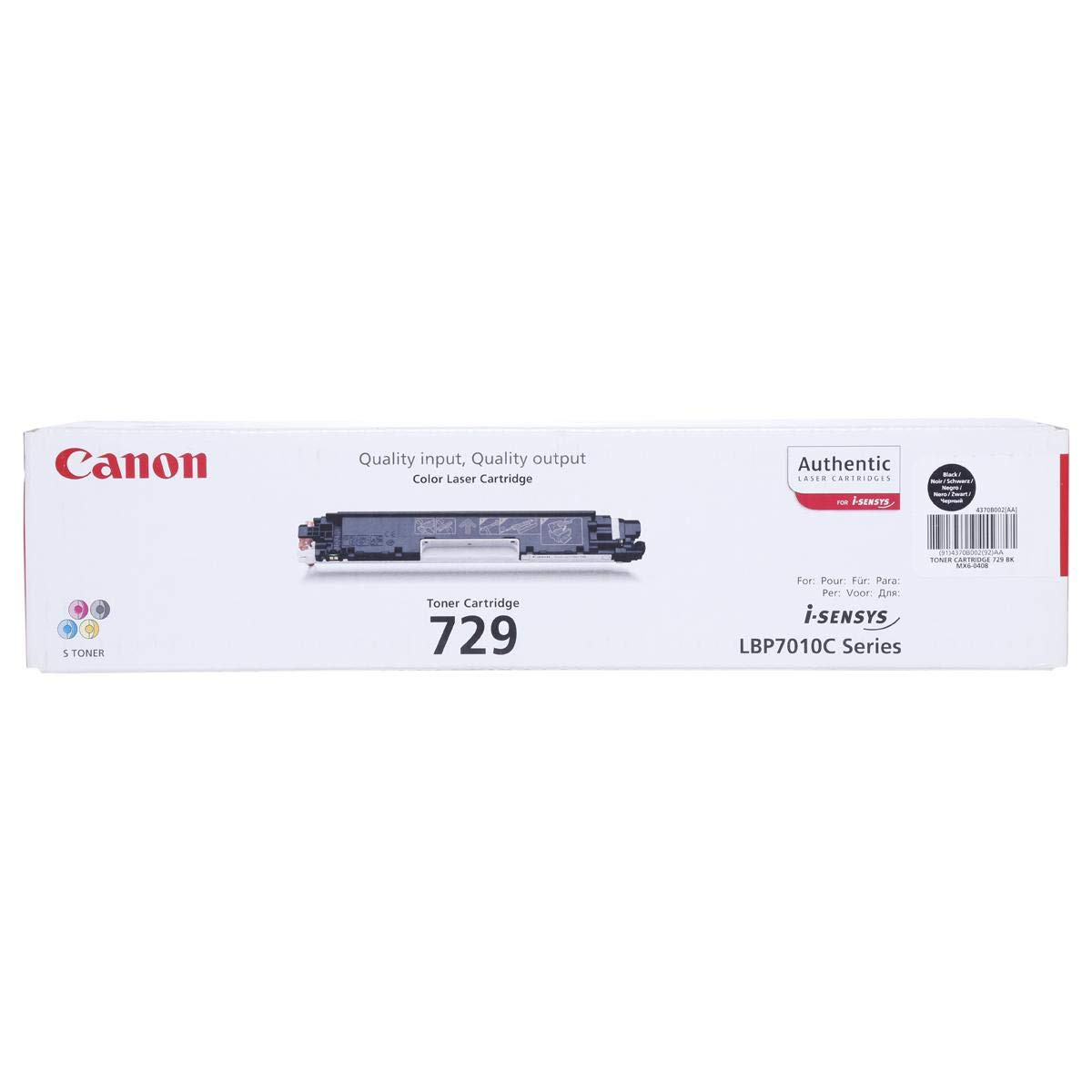 Canon EP‑729 Black Toner Cartridge