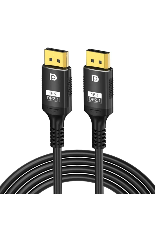 DisplayPort 2.1 Cable – 16K / 8K@120Hz / 4K@240Hz 80Gbps HDR DP to DP High-Speed Cable (2m)