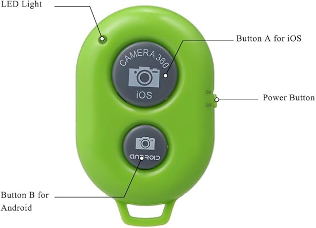Universal Bluetooth 3.0 Wireless Remote Camera Shutter for iOS & Android Devices