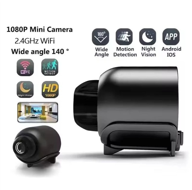 1080P New X5 Mini Camera Night Vision Lightweight Portable Premium Cams Motion Detection Wireless Surveillance Camera