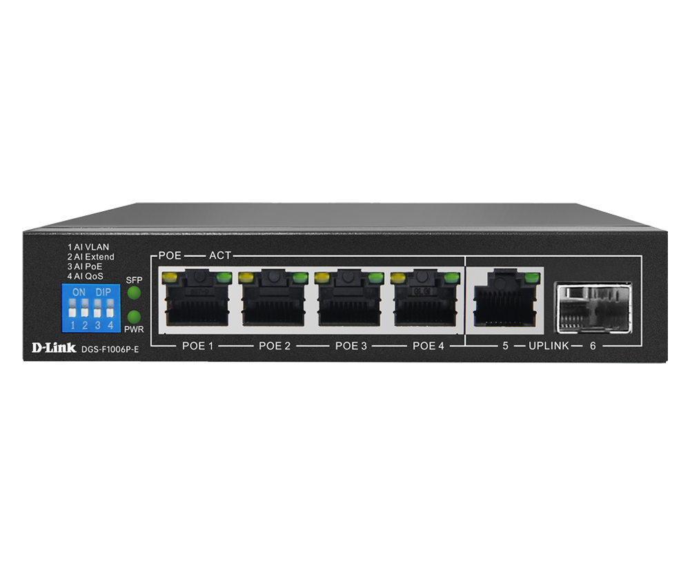 D-Link DGS-F1006P Gigabit PoE Switch