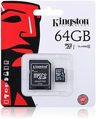 Kingston 64GB micro SDHC card class 10 with adaptor