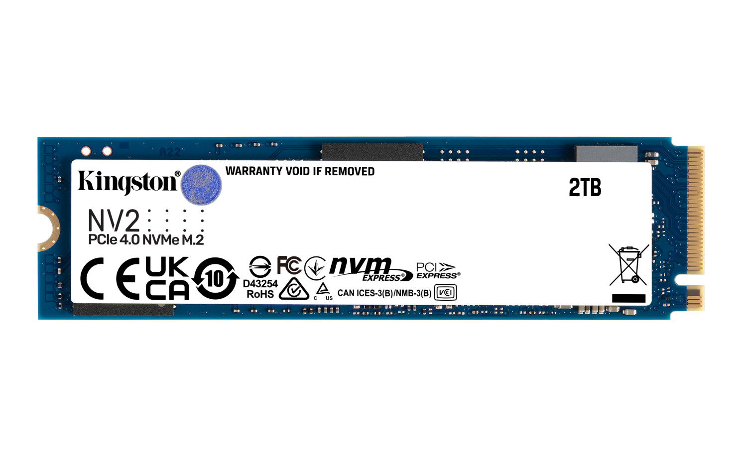 KINGSTON TB M.2 NV2 PCIE 4.0 NVME SSD