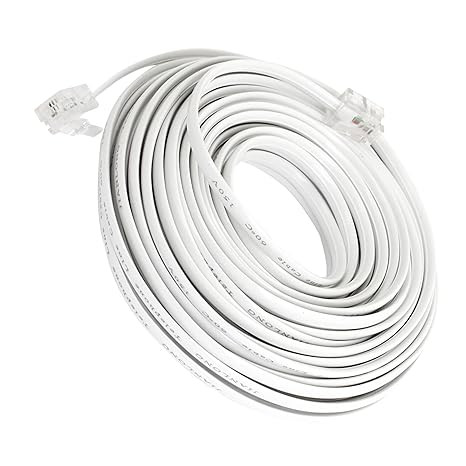 RJ11 Telephone Cable — Male‑to‑Male, 10 Meters