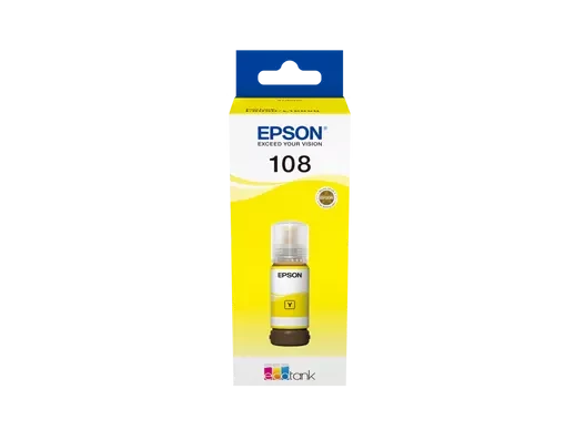 Epson 108 Yellow Original EcoTank Ink Bottle