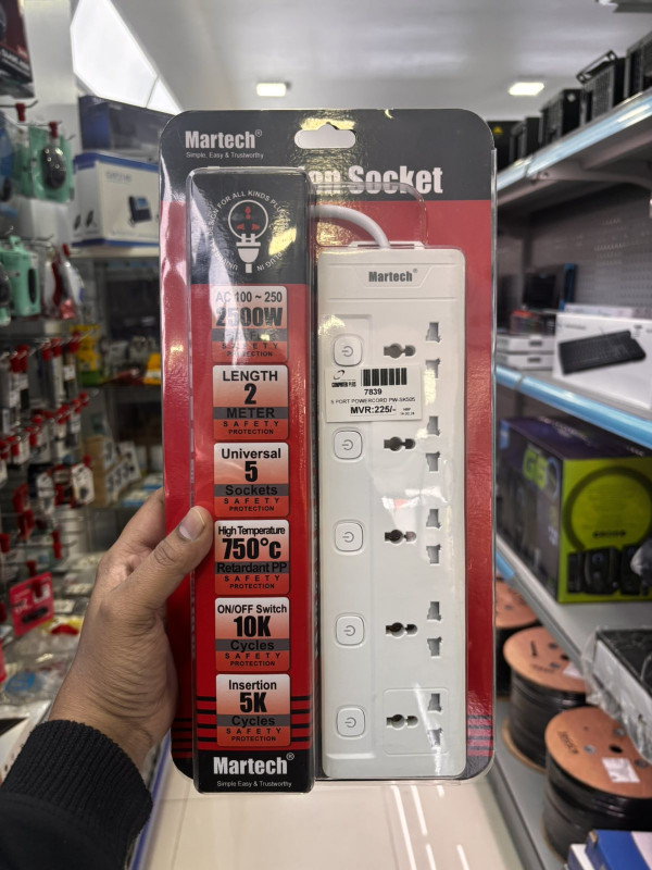 PW-SK505 5-Port Power Cord